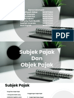 Tugas Kelompok Subjek Dan Objek Pajak