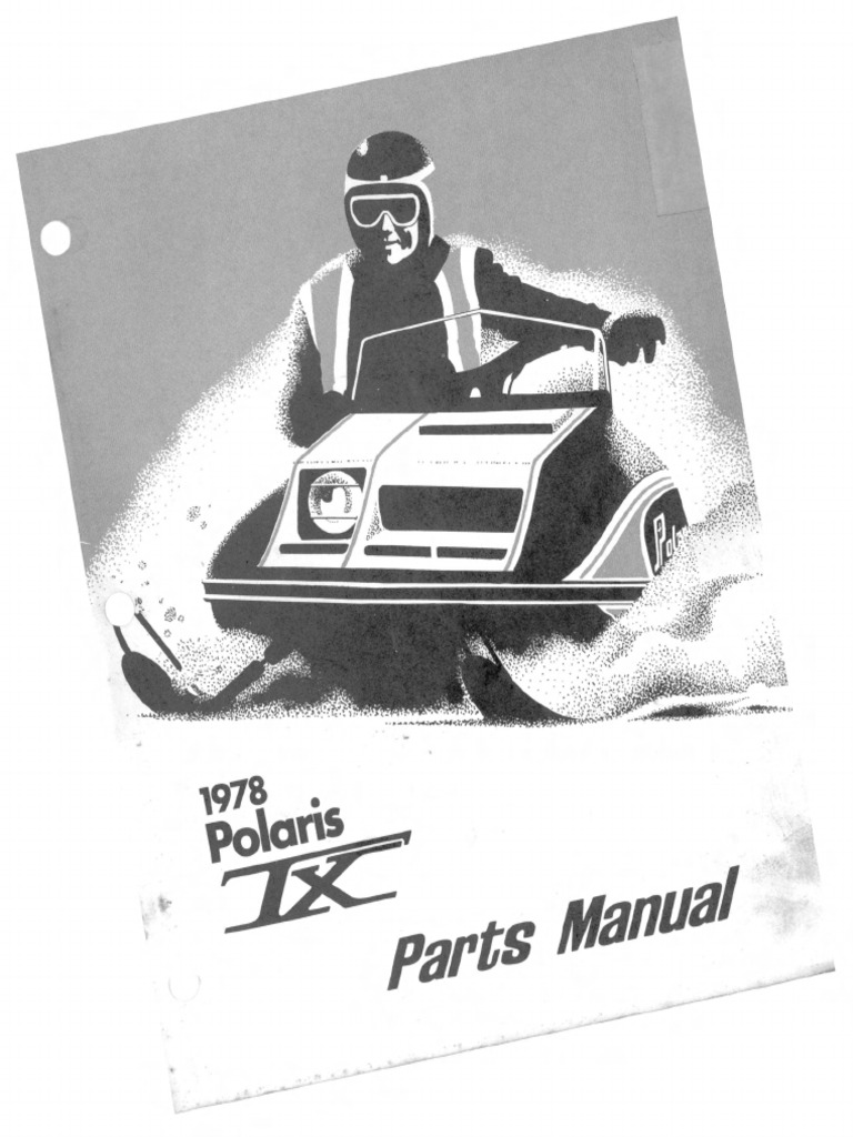 1978 Polaris Snowmobile Parts Manual | PDF | Screw | Piston