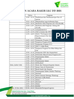 Rundown Kegiatan RAKER