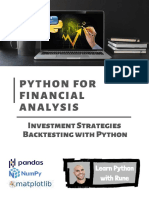 Python For Financial Analysis Ebook 2021