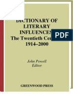 Dictionary of Literary Influences - The Twentieth Century, 1914–2000