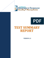 Test Summary Report