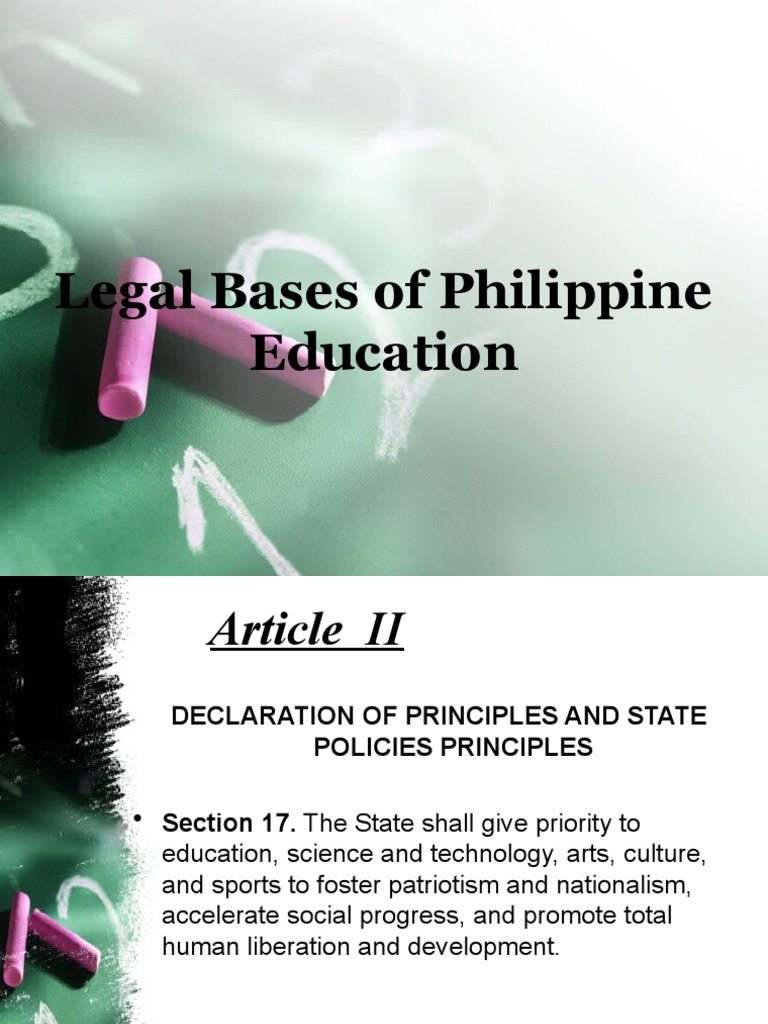 legal foundation of education essay