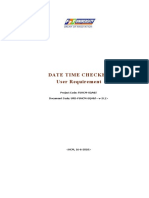 Date Time Checker User Requirement: Project Code: FUHCM-SQA&T Document Code: URD-FUHCM-SQA&T - V