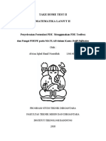 Penyelesaian Formulasi PDE Menggunakan PDE Toolbox Dan Fungsi PDEPE Pada MATLAB Dalam Kasus Driff-Diffusion
