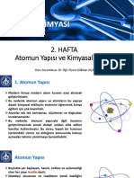 Atomun Yapısı Ve Kimyasal Bağlar