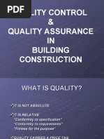 Quality Control and Quality Assurance