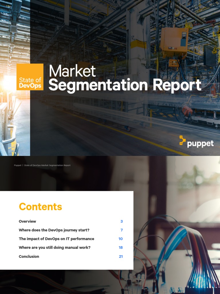 Puppet State of Devops Market Segmentation Report 1 PDF Systems