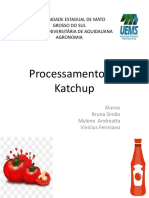 Processamento industrial do ketchup