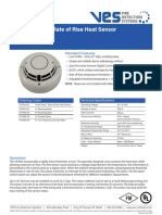 Fixed Temp / Rate of Rise Heat Sensor: Standard Features