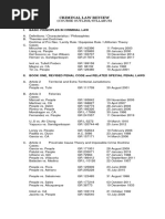 Criminal Law Review: (Course Outline/Syllabus)