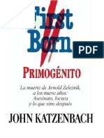 John Katzenbach - Primogénito La Muerte de Arnold Zeleznik