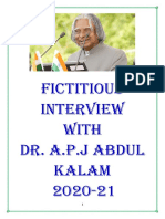 Fictitious Interview With DR A.P.J Abdul Kalam