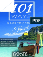 101 Ways to Earn Money While Traveling: Travel Blogging Guide
