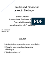 An Agent-Based Financial Market in Netlogo