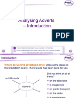 Analysing Adverts - Introduction