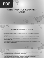 Assessment of Readiness Skills