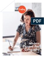 Modern Pointed Pen Calligraphy Lavender Craftsy v1