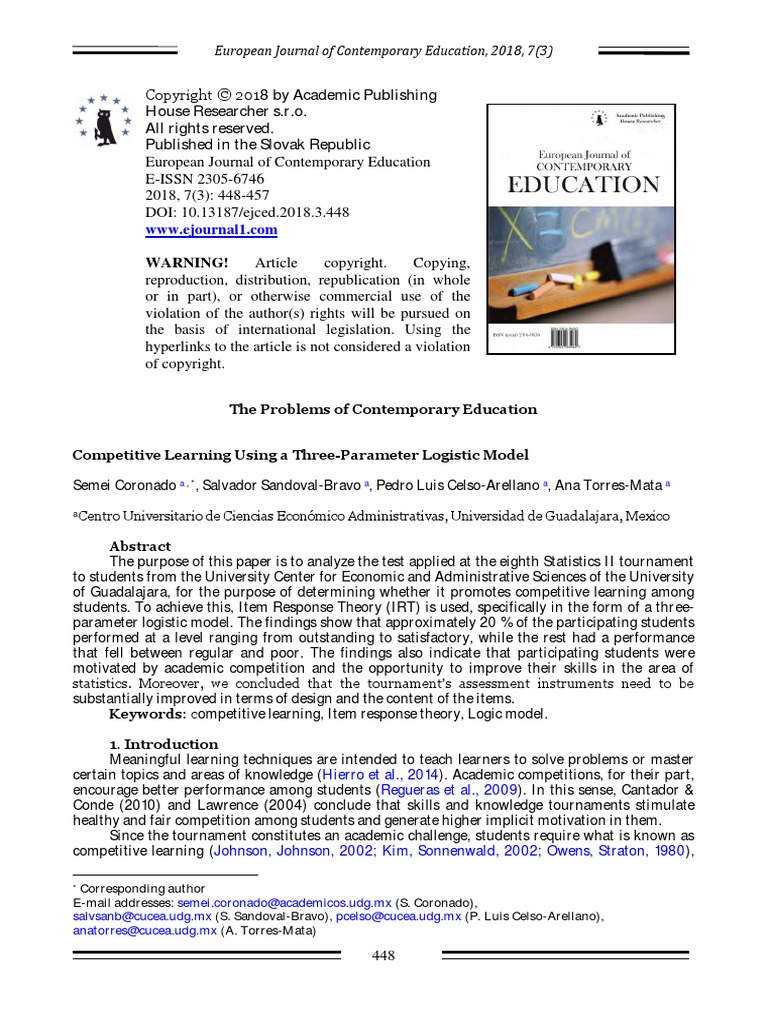 european journal of contemporary education scimago