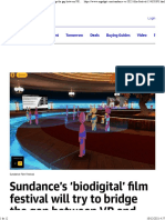 Sundance's Biodigital' Film Festival Will Try To Bridge The Gap Between VR and Reality Engadget