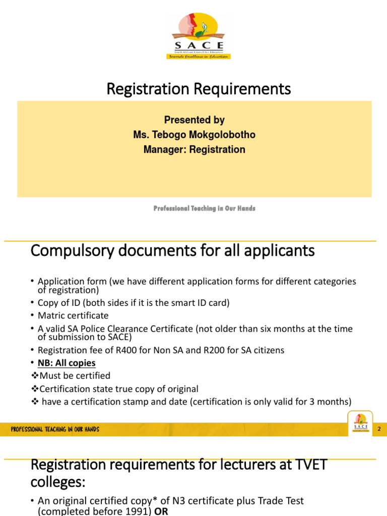 SACE Registration Requirements 2020 Accreditation Forum PDF Diploma