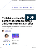 Twitch Increases The Number of Custom Emotes Affiliate Streamers Can Offer Engadget