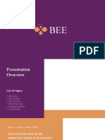 Bee PowerPoint by Slidequest
