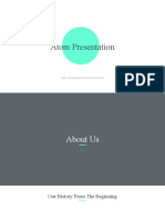 Atom PowerPoint Template Light