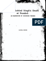 Guru Gobind Singh's Death at Nanded:: An Examination of Succession Theories