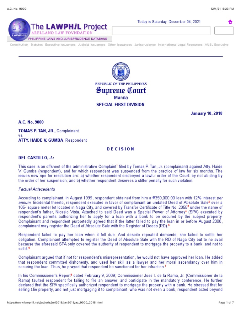 Analysis of a Court Decision Regarding an Attorney's Suspension from