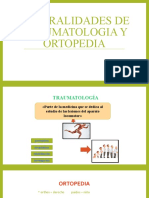 Generalidades de Traumatologia y Ortopedia