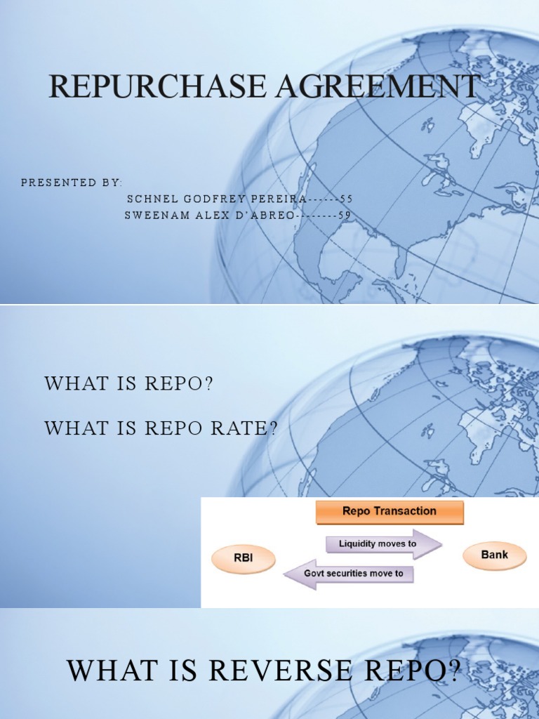 Repurchase Agreement PDF