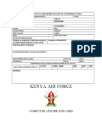 Kenya Air Force: Requisition For Repair/Installation or Manufacture