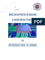 Microprocessor Laboratory: Introduction To Debug