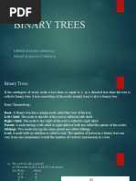 Binary Trees - Dhriti &pavan