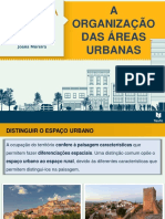 A organização das áreas urbanas1