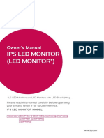 Ips Led Monitor (Led Monitor ) : Owner's Manual