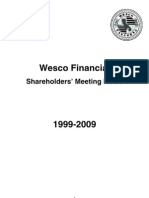 Wesco Financial Meeting Notes - 1999-2009