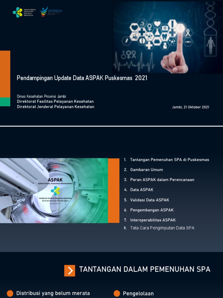 Pengelolaan Data ASPAK Puskesmas 2021 | PDF