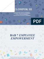 (Kelompok 3) Bab 7 - Employee Empowerment