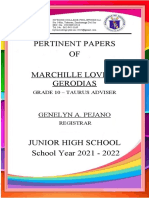 Cover Page Pertinent SHS