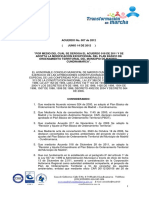 Madrid Acuerdo 007 de 2012 - Pbot