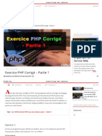 Exercice PHP Corrigé - Partie 1 - WayToLearnX