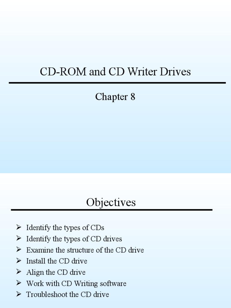 CD-ROM and CD Writer Drives | PDF | Compact Disc | Cd Rom