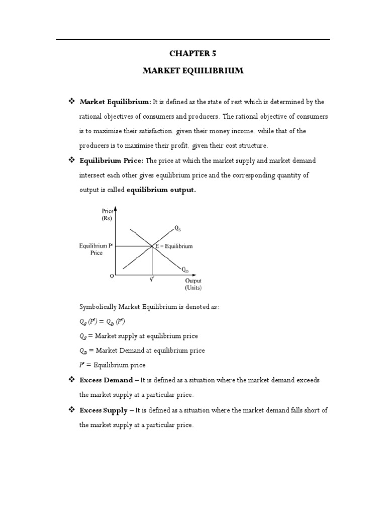 Understanding Market Equilibrium Dynamics | PDF | Supply (Economics ...