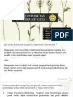 Manajemen Operasional - Operasi Dan Produktivitas