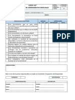 Hfn-Sso-007 Checklist Herramientas Manuales