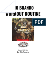 Dio Brando Workout PDF