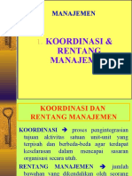 8. Koordinasi Rentang Manajemen