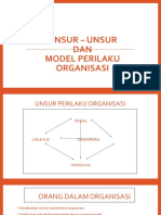 2. Unsur Dan Model Perilaku Organisasi